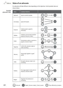 Roles of Advocates