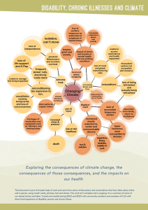 Disability, chronic illnesses and climate