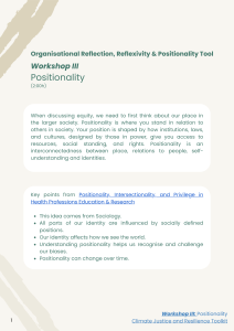 Workshop III - Positionality (1)